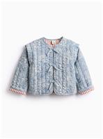 Tu x Morris & Co. Mini Me Blue Marigold Print Quilted Jacket 5-6 years