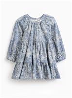 Tu x Morris & Co. Mini Me Blue Marigold Print Dress 3-4 years