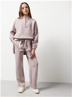 ELLE Pink Borg Half-Zip Fleece 10 years