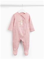 Pink Guess How Much I Love You Fleece Lined Sleepsuit 6-9 months
