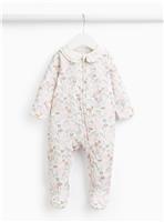 Cream Bambi Print Collared Sleepsuit 9-12 months