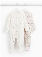 Classic Bambi Print Sleepsuit 2 Pack 6-9 months