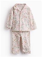 Cream Bambi Print Traditional Pyjamas Up to 3 mths