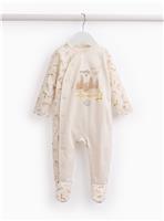 Cream Harry Potter Print Sleepsuit Newborn
