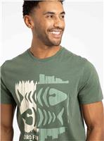 WEIRD FISH Double Fish Graphic T Shirt S