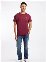 WEIRD FISH Fished Cotton Branded T Shirt Red XXXL