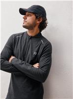 REAKTIV Black Soft Touch Long Sleeve Half Zip Tee XXL