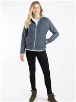 WEIRD FISH Ariana Full Zip Grid Fleece Navy 12