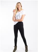 WEIRD FISH Liliane High Waisted Legging Black 10