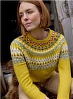 WEIRD FISH Lowell Fair Isle Jumper - Green 10