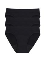 LOVE LUNA Ladies 3 Pair Pack Period Seamfree Bikini Brief 14-16