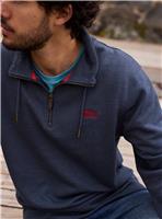 WEIRD FISH Brampton Branded Quater Zip Sweat L