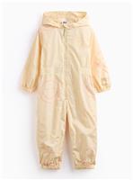 Yellow Smiley Print Puddlesuit 3-4 years