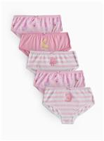 Pink Peppa Pig Print Knickers 5 Pack 4-5 years