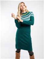 WEIRD FISH Dutton Fairisle Knitted Jumper Dress 10