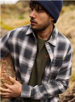 WEIRD FISH Broxton Organic Cotton Long Sleeve Herringbone Check Shirt M