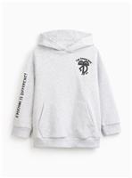 Grey Doodle Boy Graphic Hoodie 7 years