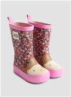 JOJO MAMAN B&Eacute;B&Eacute; Floral Hedgehog Wellie Boot 9 Infant