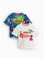 Spidey & Friends T-Shirts 2 Pack 6-7 years