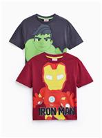 Disney Marvel Iron Man & Hulk T Shirt 2 Pack 3-4 years