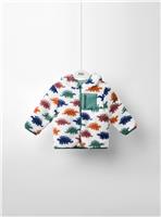 JOJO MAMAN B&Eacute;B&Eacute; Stegosaurus Hooded Borg Jacket 5-6 Years