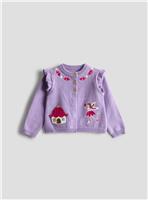 JOJO MAMAN BÉBÉ Tulip And Fairy Pet In Pocket Cardigan 6-12 months