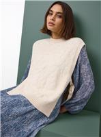 Tu x Morris & Co. Cream Marigold Knitted Side-Tie Vest S