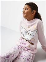 Pink Harry Potter Hedwig Print Pyjama Set 10-11 years