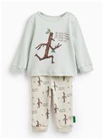 Green Stick Man Print Pyjama Set 6-9 months