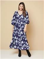 WALLIS Ruched Waist Midaxi Tea Dress 16