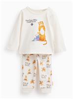 Cream The Tiger Who Came To Tea Print Pyjama Set 18-24 months