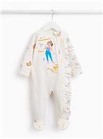 White Old MacDonald Print Sleepsuit 3-6 months