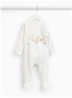 White Winnie The Pooh Sleepsuit Up to 1 mth