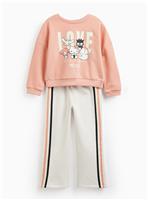 Coral & White Hello Kitty Sweat Set 6 years