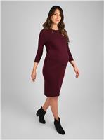 JOJO MAMAN BÉBÉ Ribbed Mini Maternity And Nursing Dress S