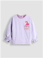 JOJO MAMAN B&Eacute;B&Eacute; Fairy Frill Pocket Stripe Top 12-18 months