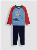 JOJO MAMAN BÉBÉ 2-Piece Dino Facts Top And Leggings Set 5-6 Years