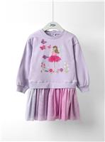 JOJO MAMAN BÉBÉ Fairy Applique Combo Dress 4-5 Years