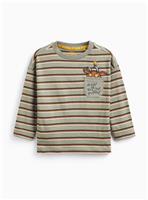 Green Striped Grufallo Long Sleeve T-Shirt 3-4 years