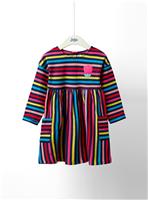 JOJO MAMAN B&Eacute;B&Eacute; Flower Multi Striped Dress 6-12 months