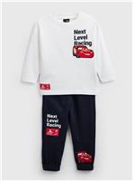 Disney Cars Lightning McQueen Print Long Sleeve T Shirt & Joggers Set 1-2 years