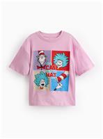 Pink Cat In The Hat Graphic T-Shirt 5 years