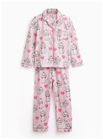 Mini Me Pink Disney Marie Print Traditional Pyjamas 9-10 years