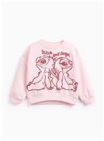 Pink Stitch & Angel Sweatshirt 12 years