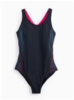 REAKTIV Black Sports Ombre Spot Swimsuit 18