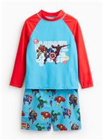 Marvel Rash Vest & Shorts Swim Set 5-6 years