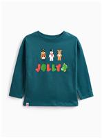 Green Christmas Lego Character Print Long Sleeve T-Shirt 2-3 years
