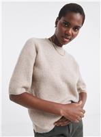 JD WILLIAMS Sponge Ribbed Short Sleeve Jumper 32-34