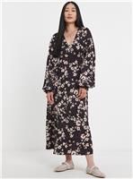 JD WILLIAMS Long Sleeve Textured Jersey Dress 10