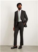 BURTON Charcoal Tailored Fit Essential Suit Trousers 36R